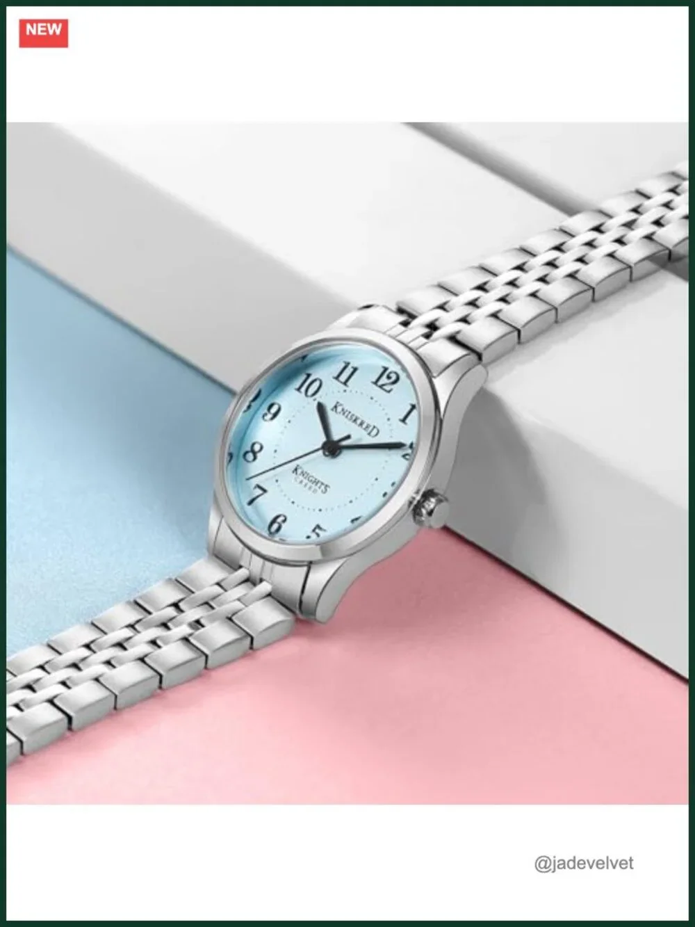 Stainless Steel Easy Reader Dress Watch for Women Japanese Quartz Water